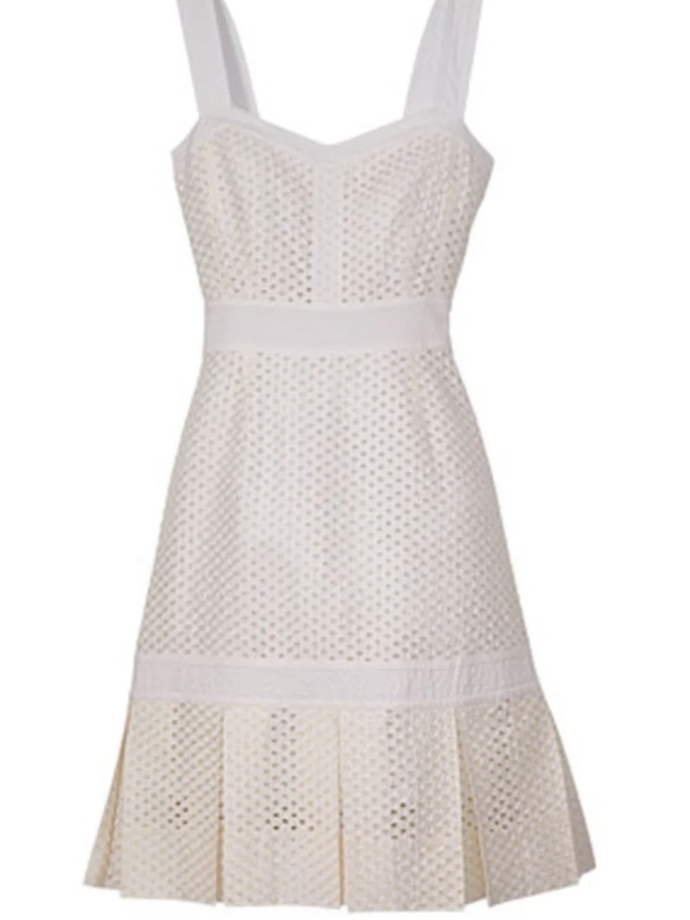 Tory Burch - Berdine White Eyelet Dress